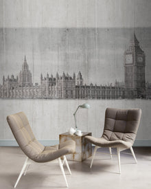 JO1035-2 London Gris Journeys I Mural by Tres Tintas