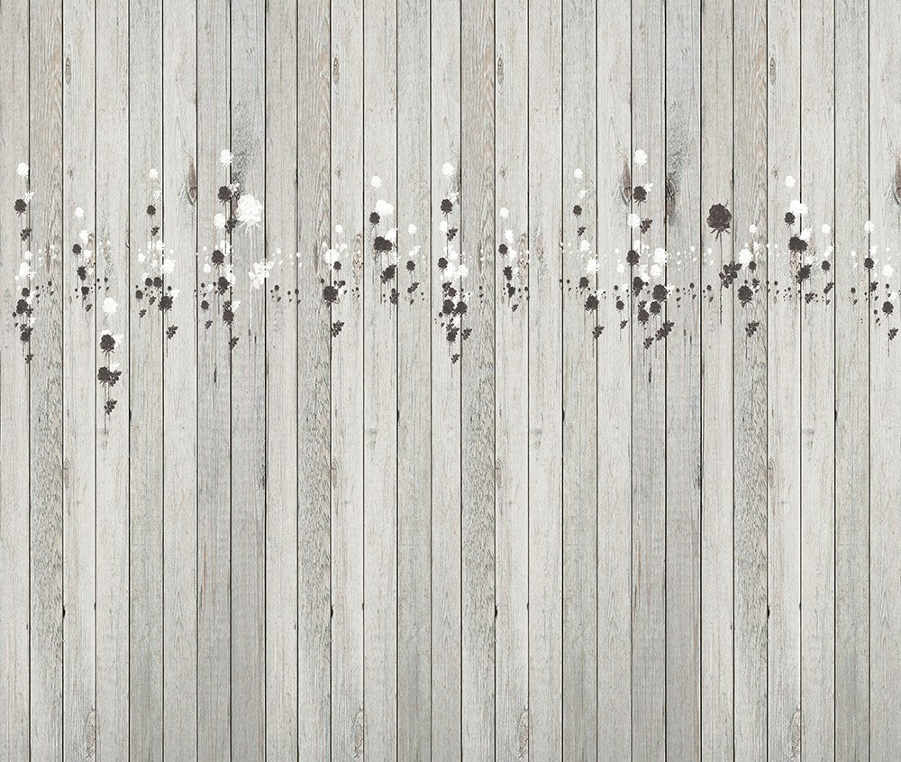 JO1037-3 Roses Blanc Journeys I Mural by Tres Tintas