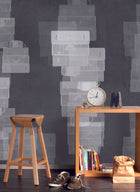 JO1038-3 Suitcases Gris Journeys I Mural by Tres Tintas
