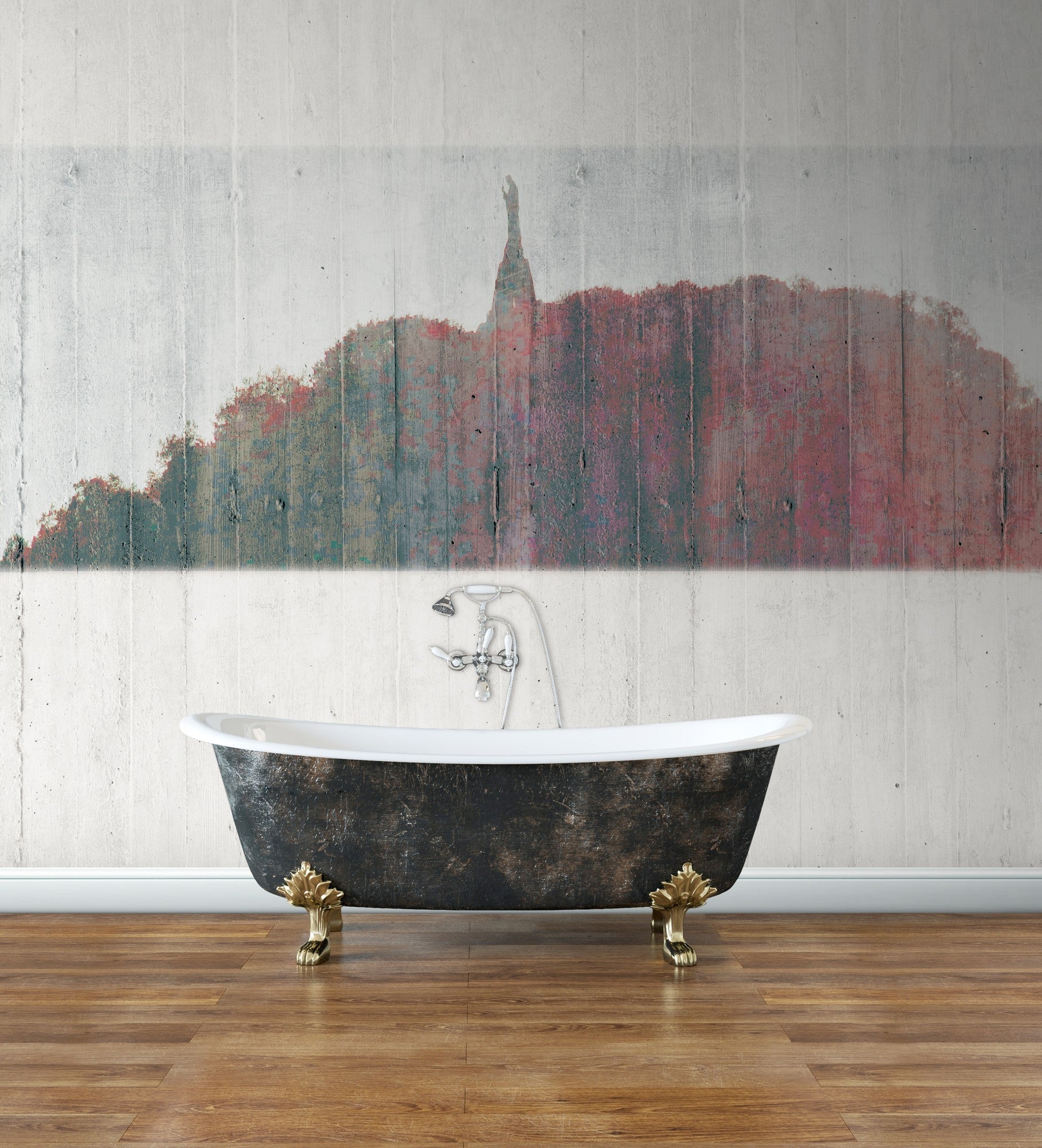 JO1039-2 San Sebastian Rojo Journeys I Mural by Tres Tintas