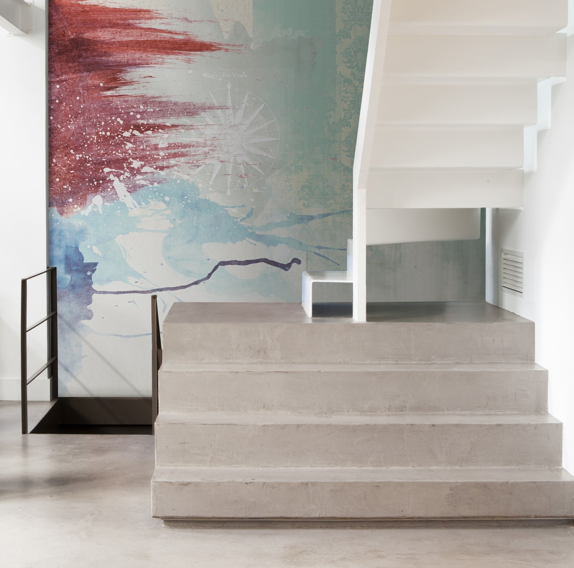 JO1040-1 Olinto Rojo Journeys I Mural by Tres Tintas