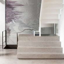 JO1040-3 Olinto Morado Journeys I Mural by Tres Tintas
