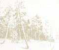 Ink Woods Blanc/azul Journeys I Mural by Tres Tintas