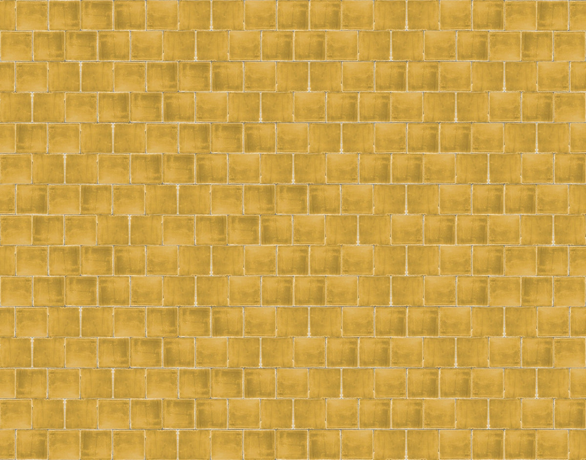 JO2700-3 Girona Yellow Journeys II Mural by Tres Tintas