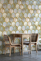 JO2713-1 Granada Colored Gold Journeys II Mural by Tres Tintas