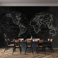 Globe Black Journeys II Mural by Tres Tintas