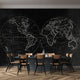 Globe Black Journeys II Mural by Tres Tintas