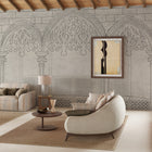 JO2716-1 Barcino Grey/Black Journeys II Mural by Tres Tintas