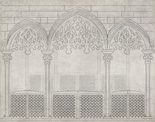 JO2716-1 Barcino Grey/Black Journeys II Mural by Tres Tintas