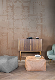 JO2722-2 Venice Red/Brown Journeys II Mural by Tres Tintas
