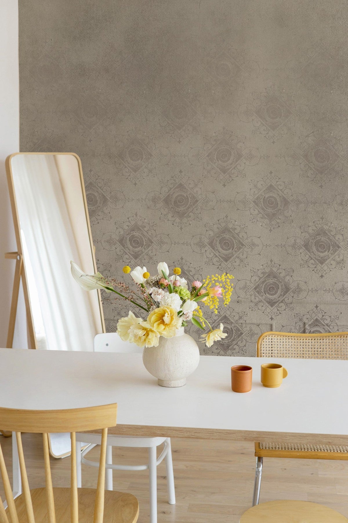 JO2728-1 Oxford Brown Journeys II Mural by Tres Tintas