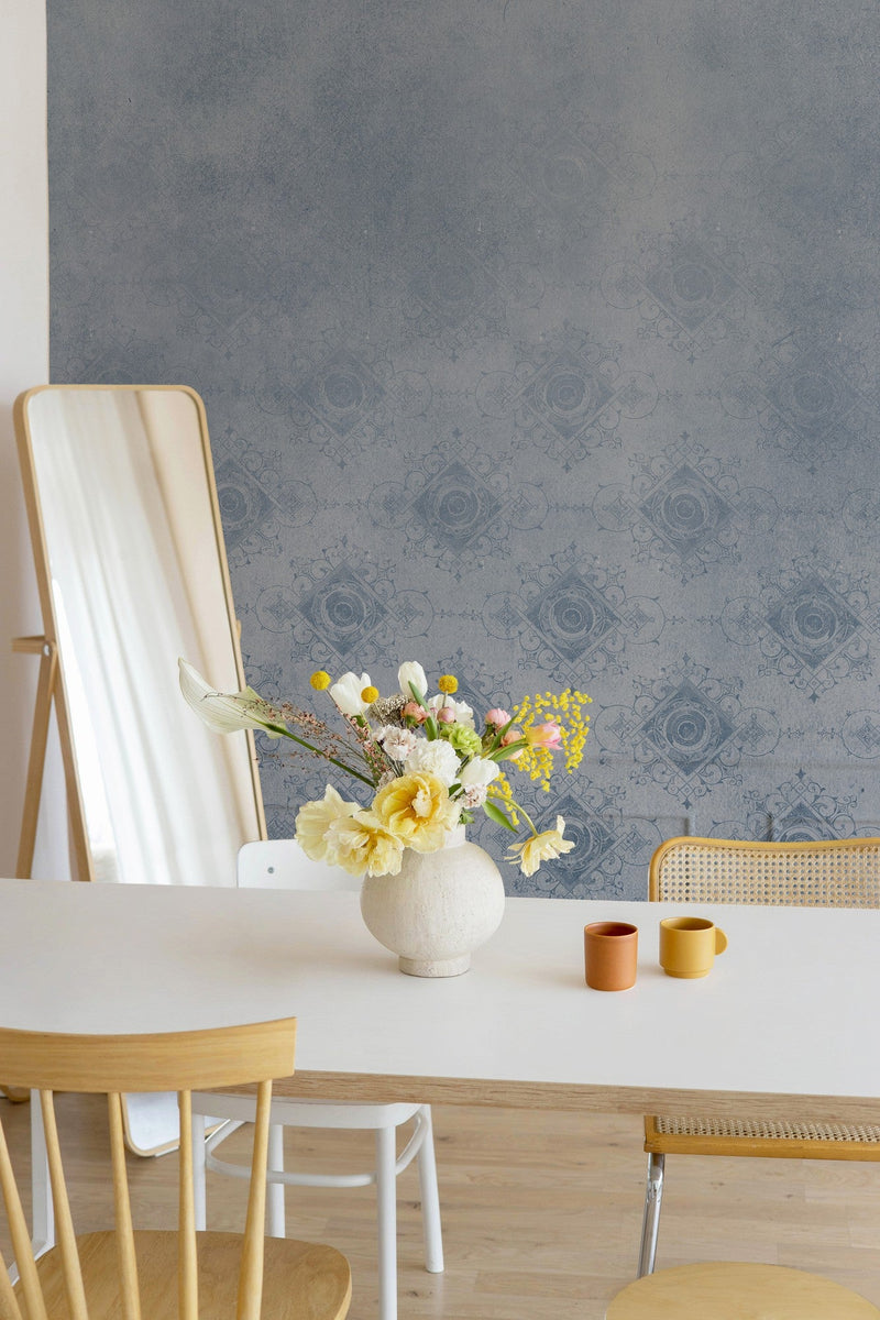 JO2728-3 Oxford Blue Journeys II Mural by Tres Tintas