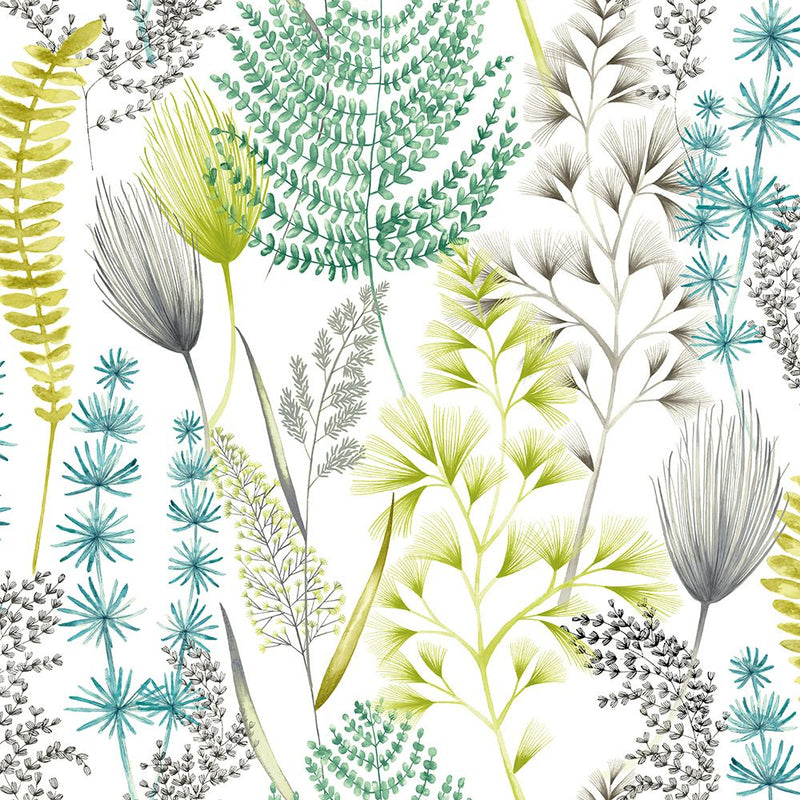 JRD50102W Summer Ferns Acid Wallpaper by Ohpopsi