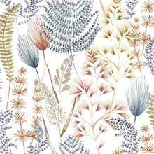 JRD50104W Summer Ferns Denim Wallpaper by Ohpopsi