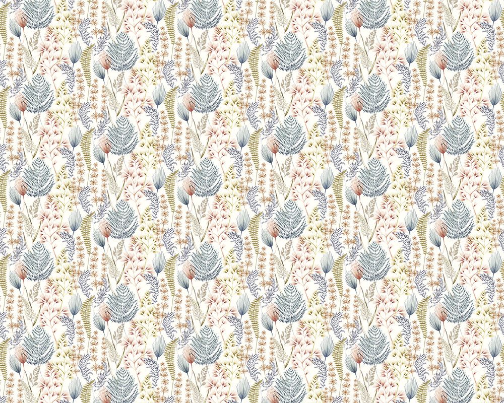 JRD50104W Summer Ferns Denim Wallpaper by Ohpopsi