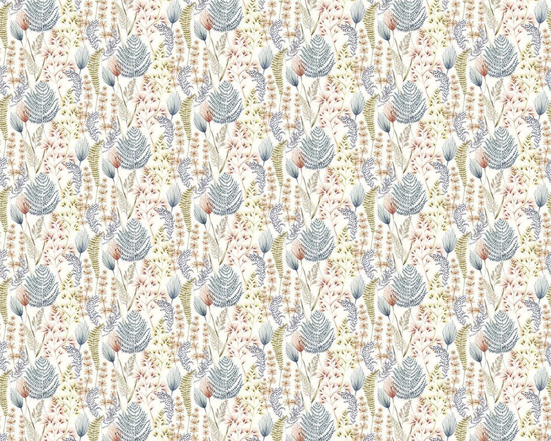 JRD50104W Summer Ferns Denim Wallpaper by Ohpopsi