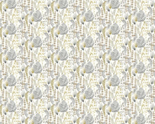 JRD50105W Summer Ferns Grey Mustard Wallpaper by Ohpopsi
