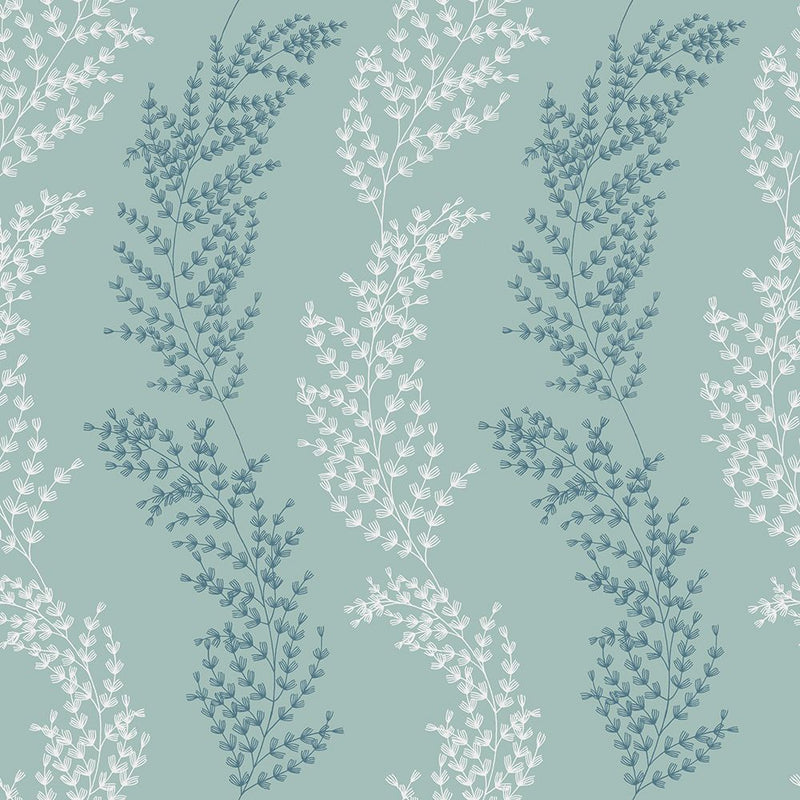 JRD50108W Mimosa Trail Teal Wallpaper by Ohpopsi