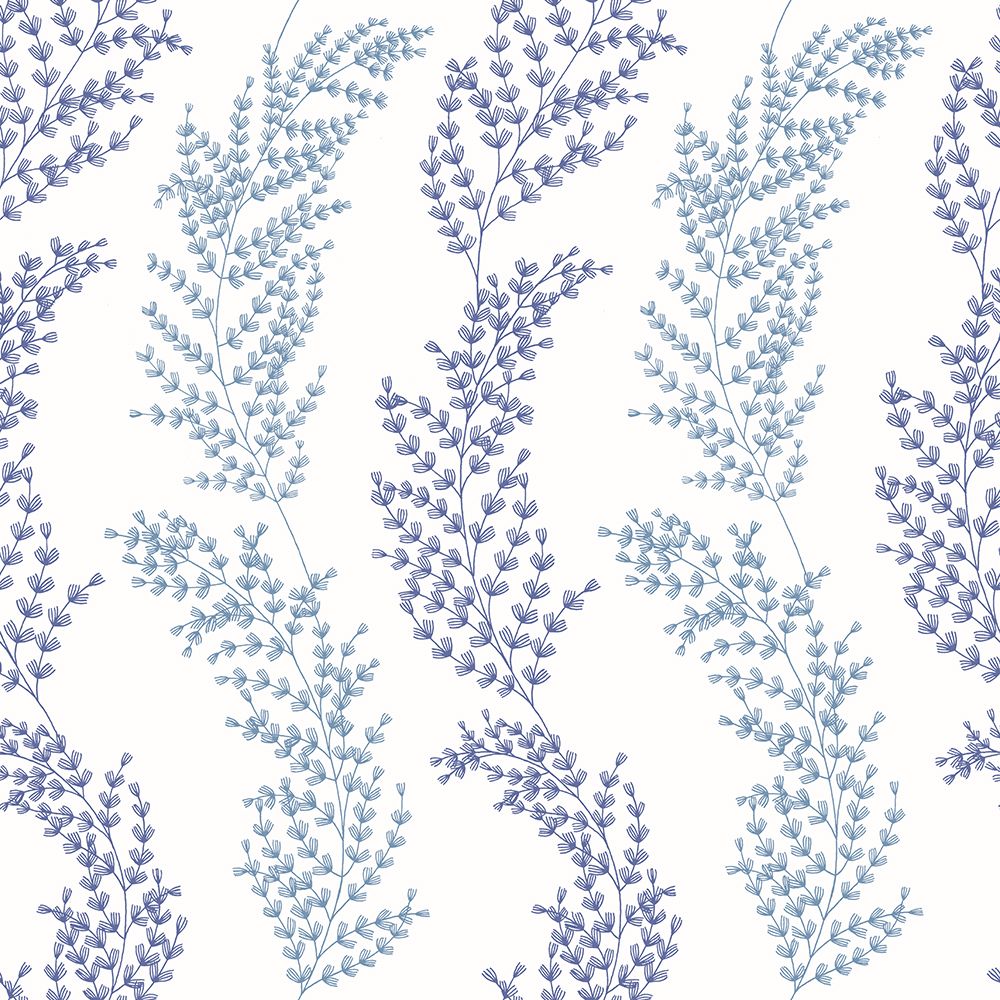 JRD50110W Mimosa Trail Blue Wallpaper by Ohpopsi