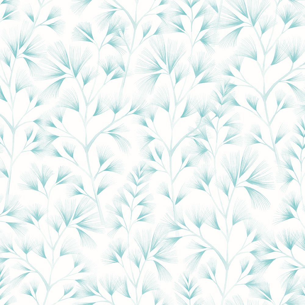 JRD50118W Arabella Teal Cream Wallpaper by Ohpopsi