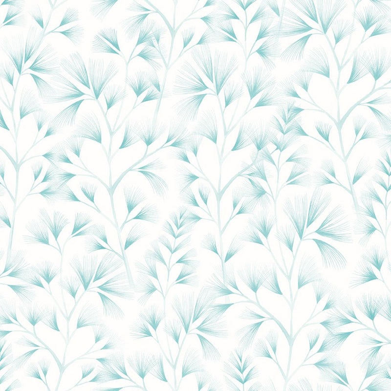 JRD50118W Arabella Teal Cream Wallpaper by Ohpopsi