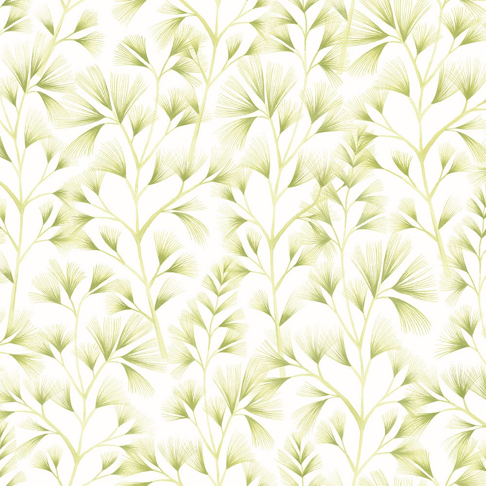 JRD50120W Arabella Green Cream Wallpaper by Ohpopsi