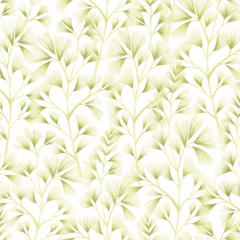 JRD50120W Arabella Green Cream Wallpaper by Ohpopsi