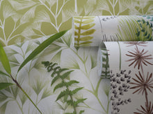 JRD50120W Arabella Green Cream Wallpaper by Ohpopsi