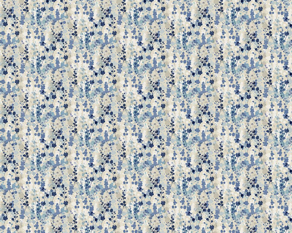 JRD50124W Blossom Blue Natural Wallpaper by Ohpopsi