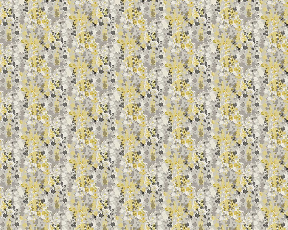 JRD50127W Blossom Mustard Grey Wallpaper by Ohpopsi