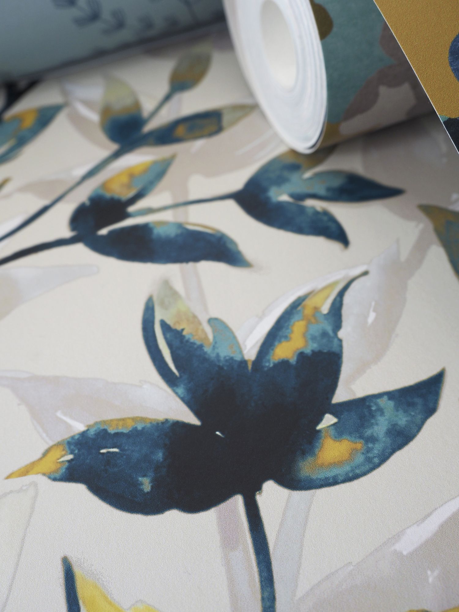JRD50128W Pomponette Royal Mustard Wallpaper by Ohpopsi