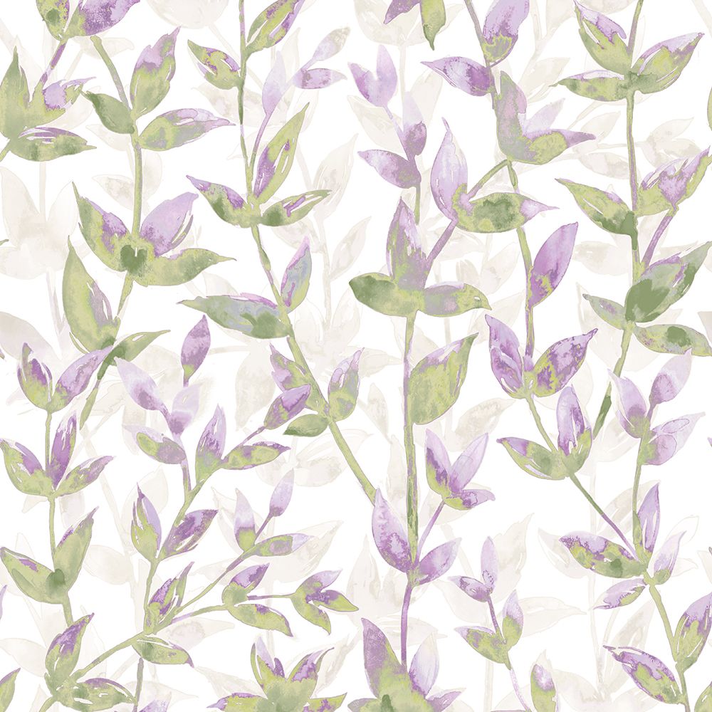 JRD50131W Pomponette Heather Asparagus Wallpaper by Ohpopsi