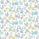Kalina Pretty Blue Jardin Wallpaper by Ohpopsi