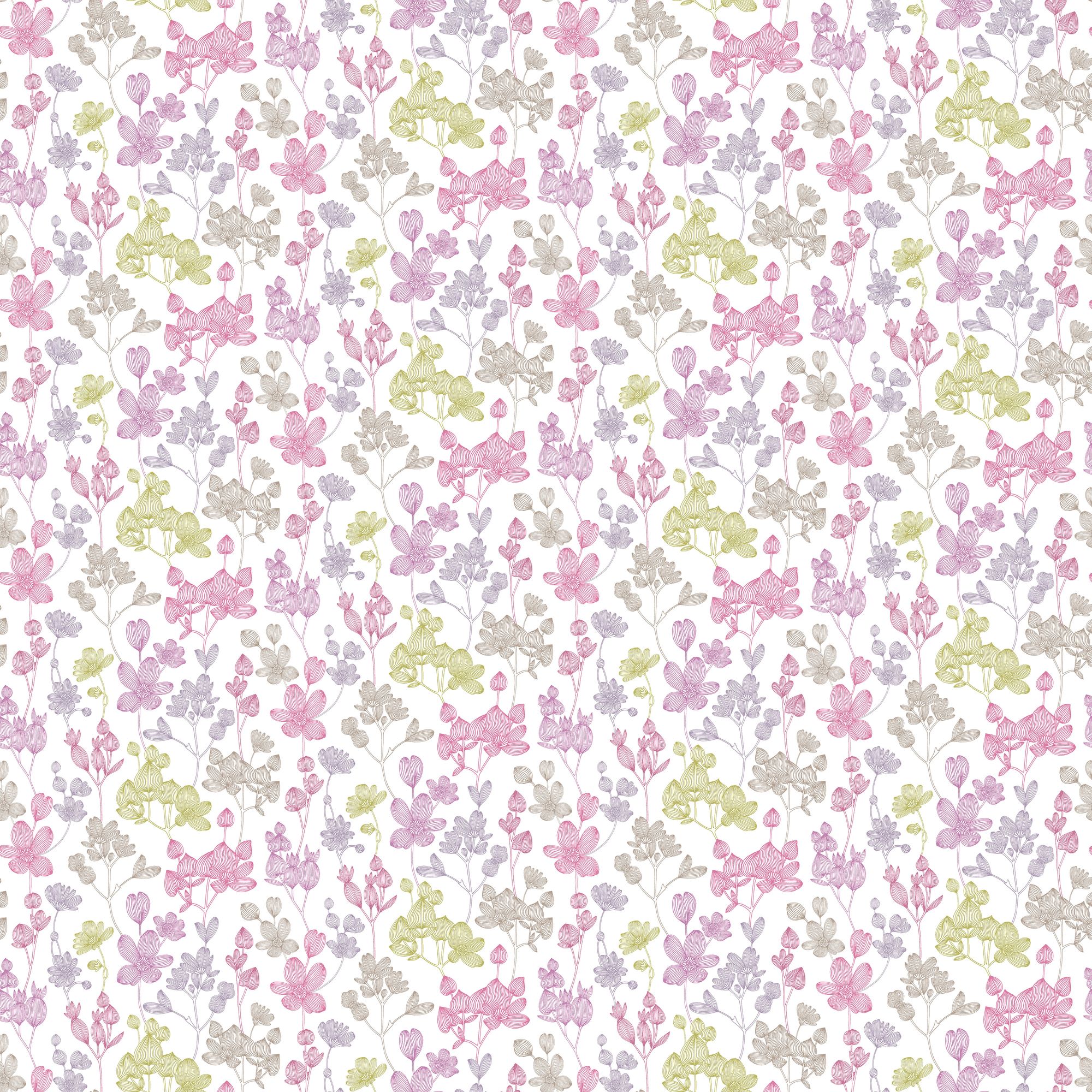 JRD50136W Kalina Pretty Pink Wallpaper by Ohpopsi