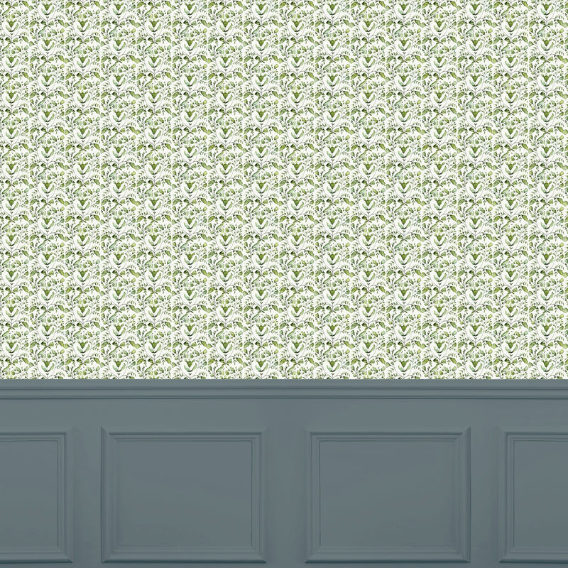 Juna Sage Country Folk Wallpaper by Voyage Maison | JUNA/WPO/SAG