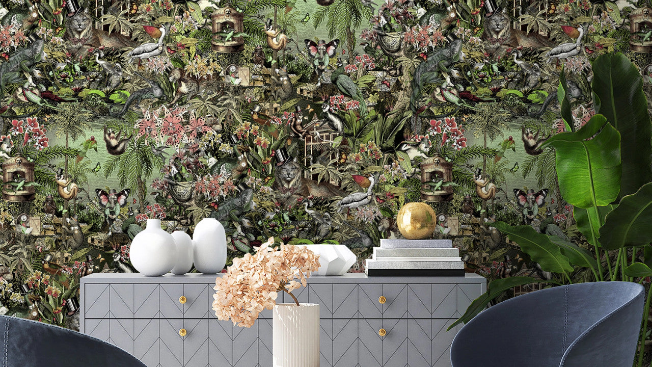 BMPP004/05C Jungle Life Wallpaper by Brand McKenzie