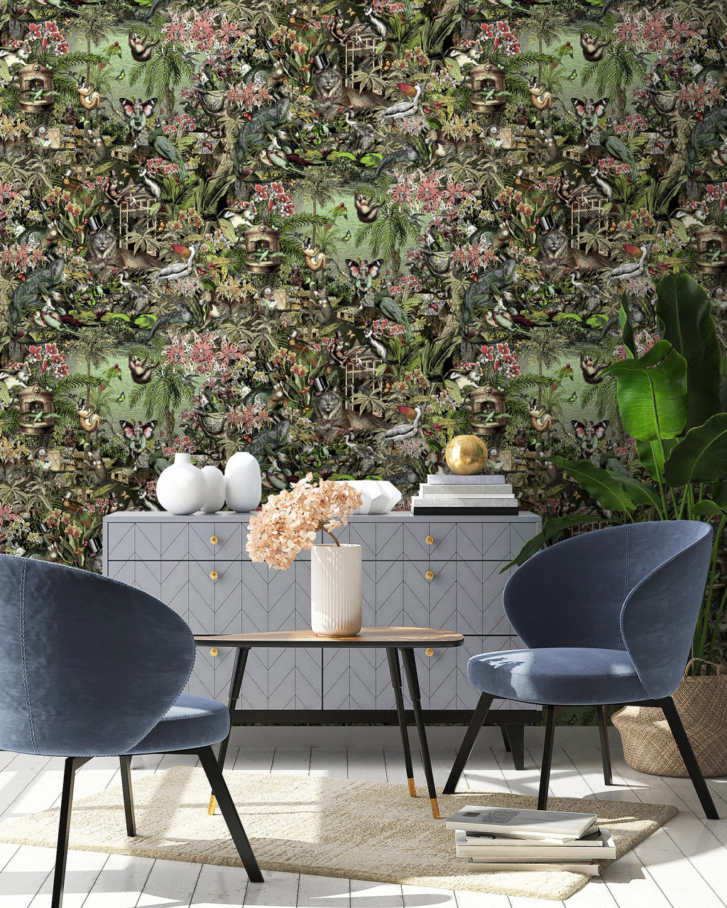 BMPP004/05C Jungle Life Wallpaper by Brand McKenzie