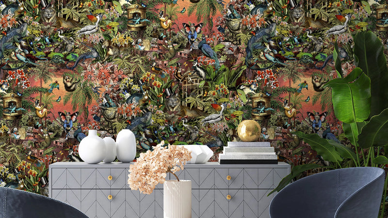 BMPP004/05E Jungle Life Wallpaper by Brand McKenzie