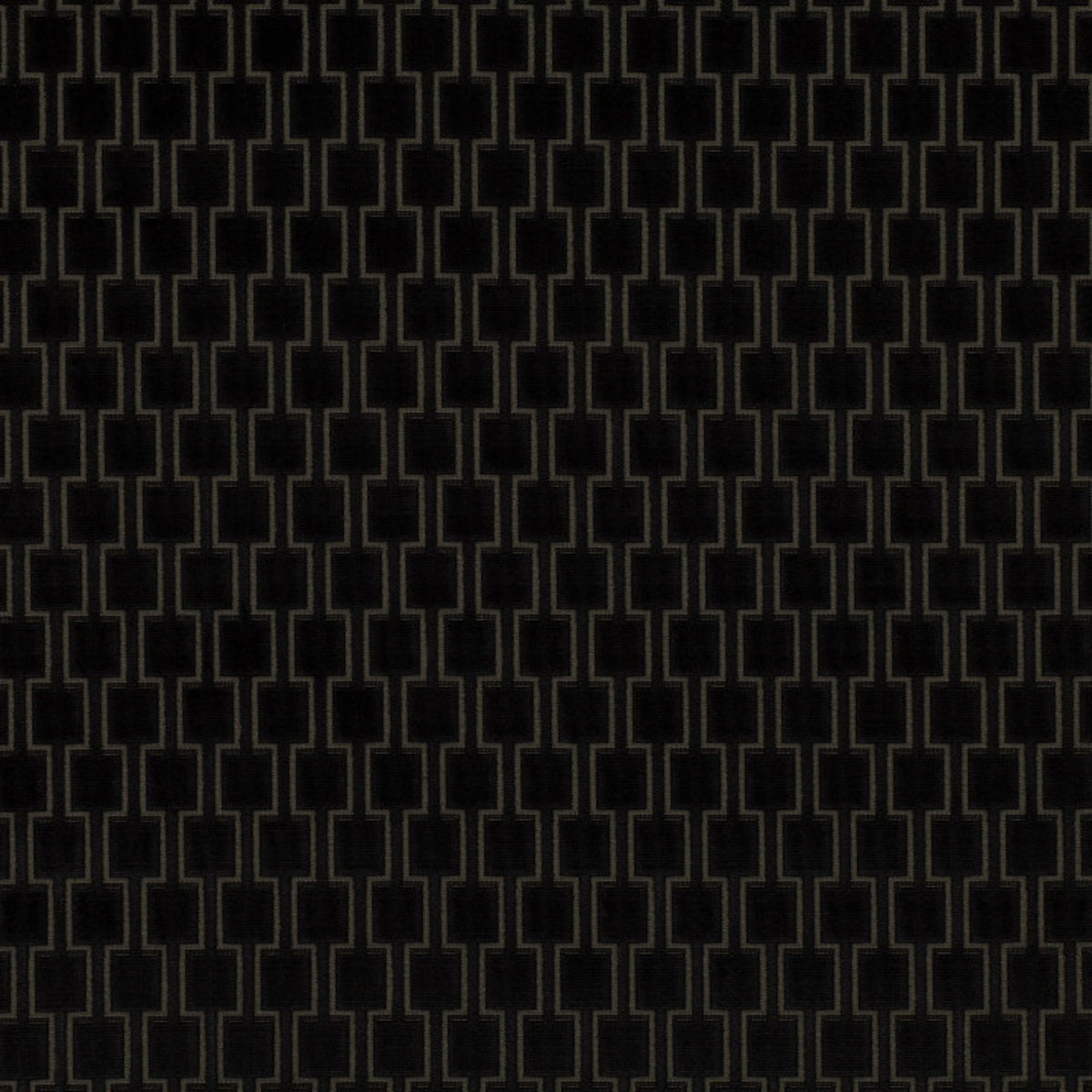 K5096/11 Bakerloo Jet Black Fabric by Kirkby Design