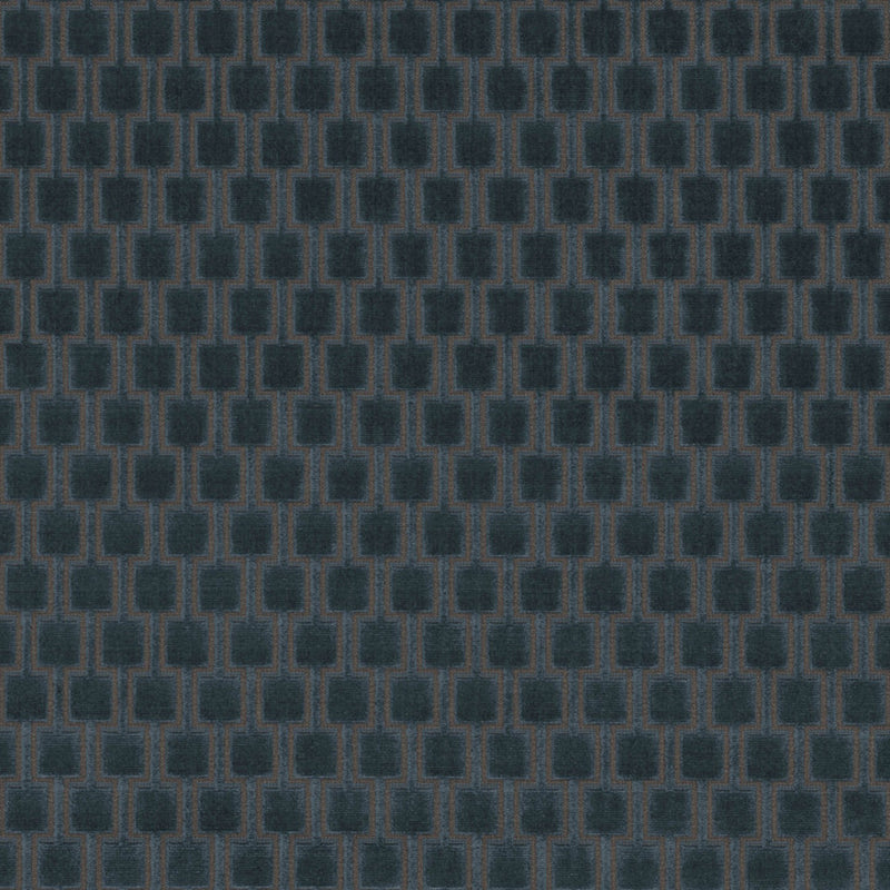 K5096/19 Bakerloo Petrol Fabric by Kirkby Design