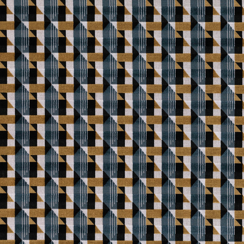 K5099/13 Piccadilly Petrol Fabric by Kirkby Design
