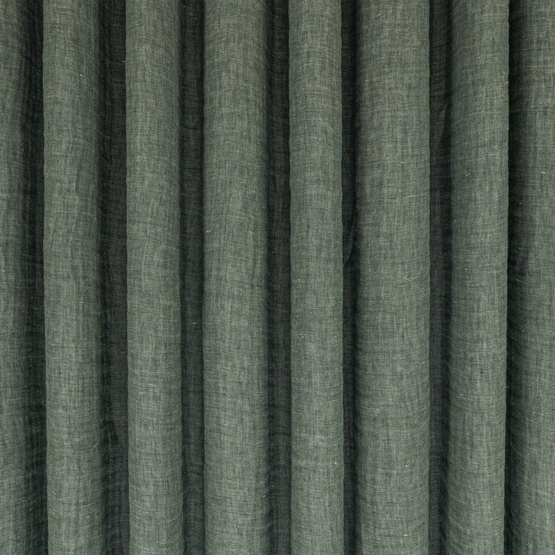 Warp Deep Teal Fabric by Kirkby Design — draped