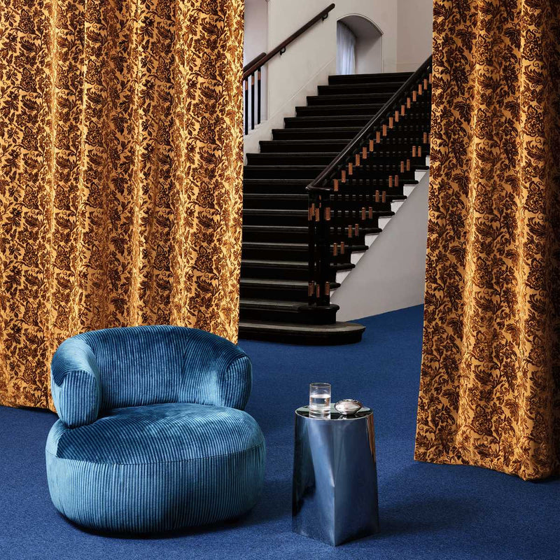Bromley Underground Vol.III Petrol Fabric by Kirkby Design