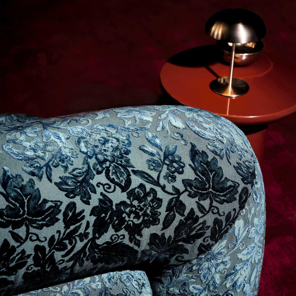 K5384/02 Chalfont Petrol Fabric by Kirkby Design