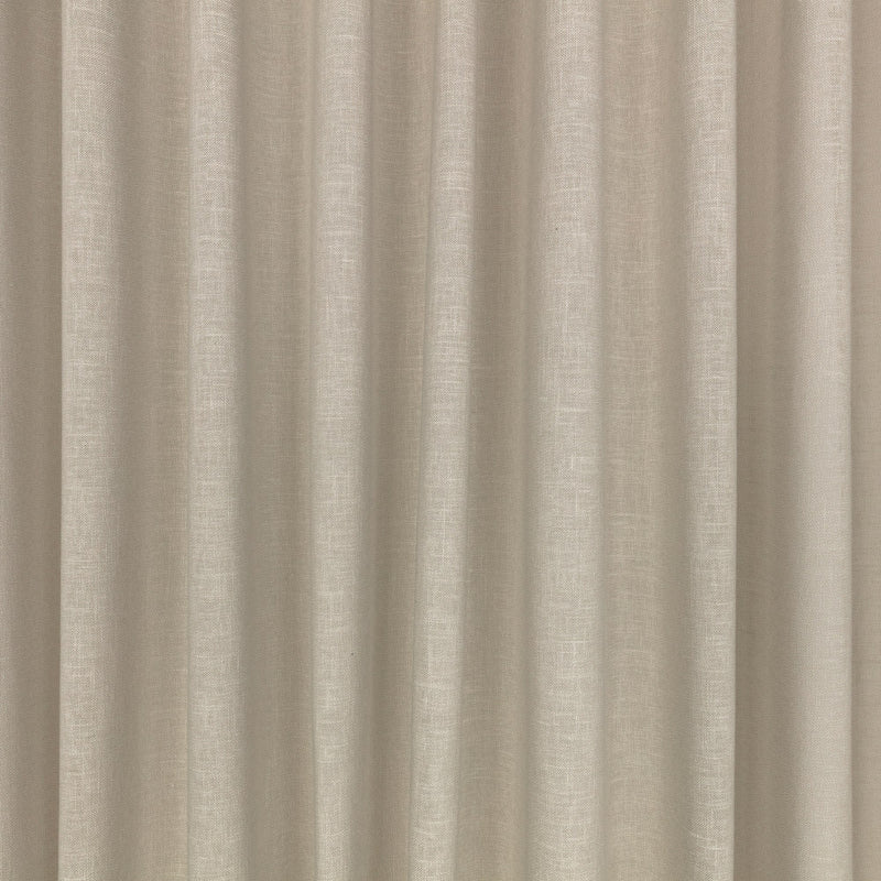 Expo FR Limed Oak Ornate Drapery Fabric by Kirkby Design — draped