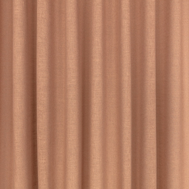 Expo FR Pink Sand Ornate Drapery Fabric by Kirkby Design — draped