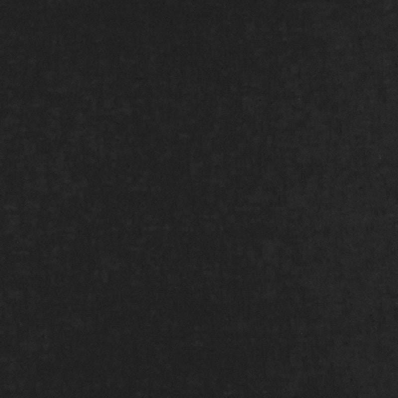 Expo FR Jet Black Ornate Drapery Fabric by Kirkby Design — flat