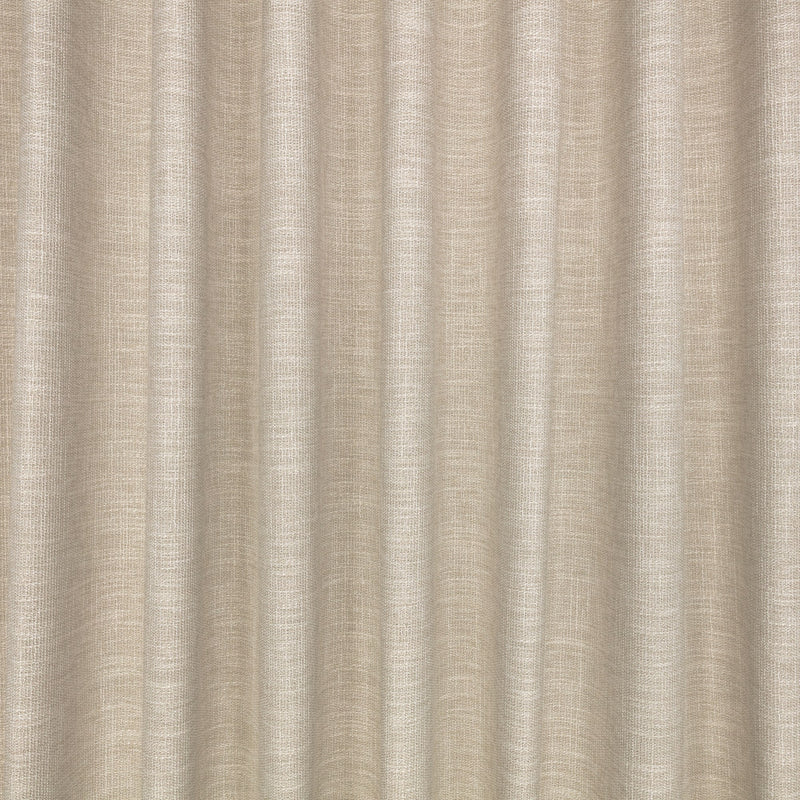 Cosmo FR Putty Ornate Drapery Fabric by Kirkby Design — draped