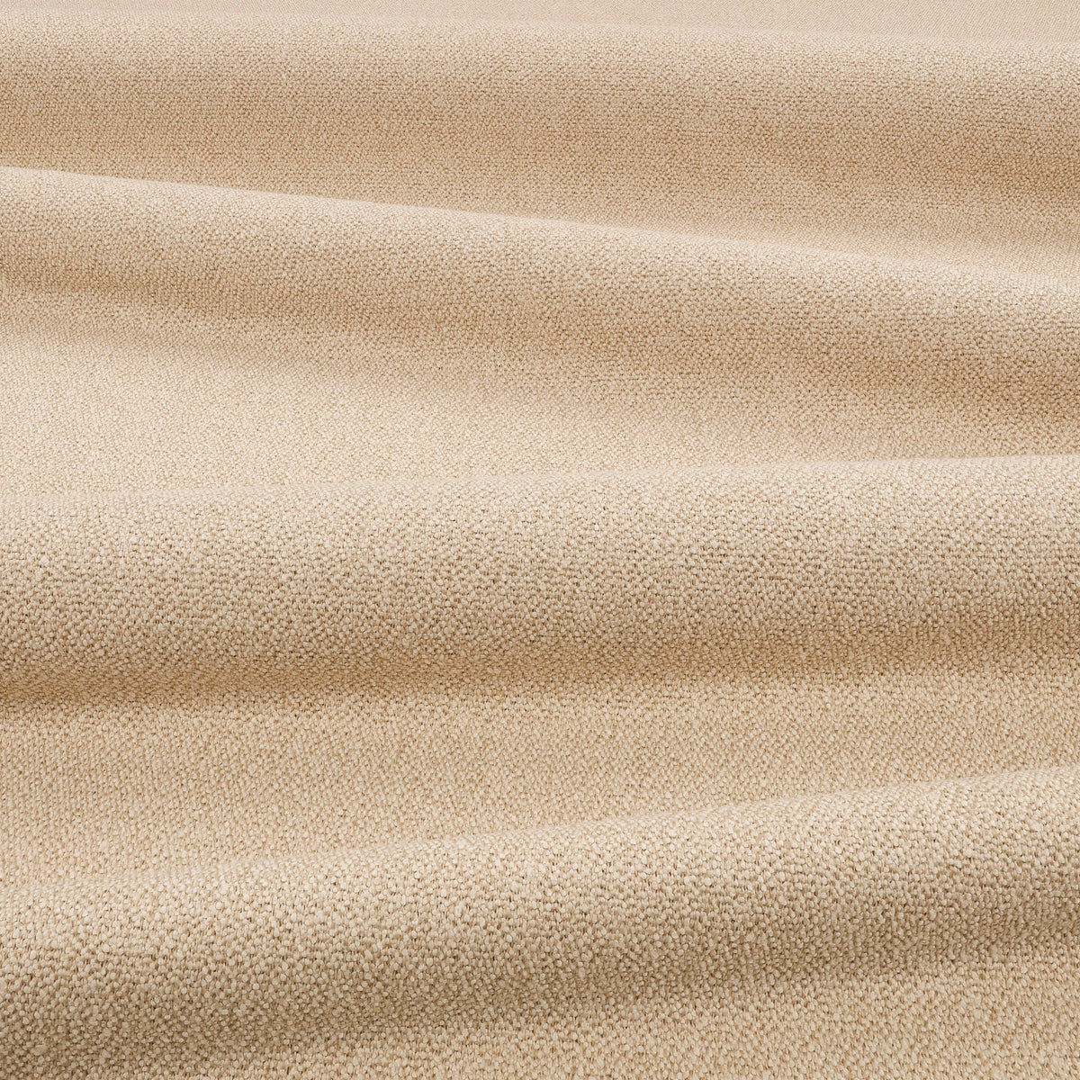 Relief FR Jute Ornate Drapery Fabric by Kirkby Design — draped
