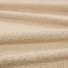 Relief FR Jute Ornate Drapery Fabric by Kirkby Design — draped
